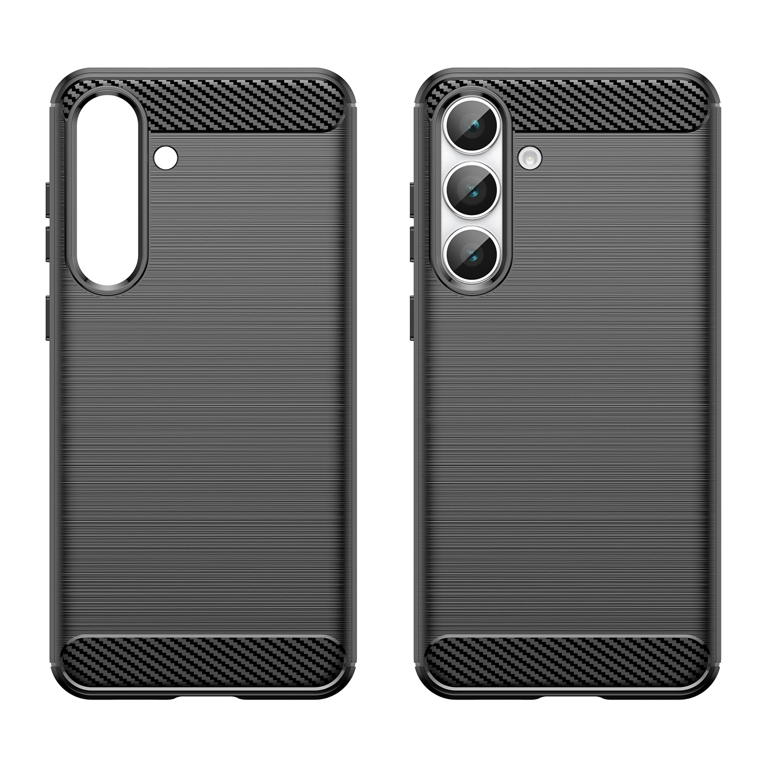 Samsung Galaxy S25 FE Kuori TPU Brushed Musta