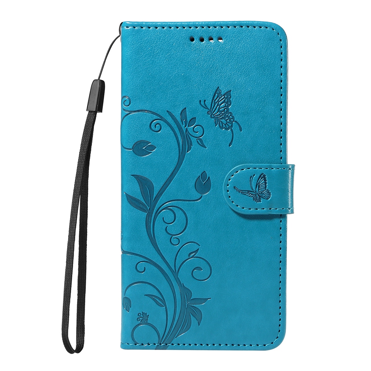 Nahkakotelo Perhonen Oppo Reno 14 F Sininen