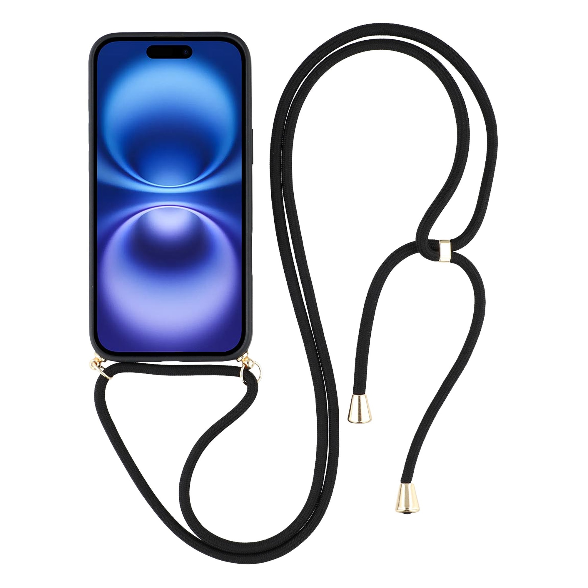 iPhone 17 Kuori kaulahihnalla musta