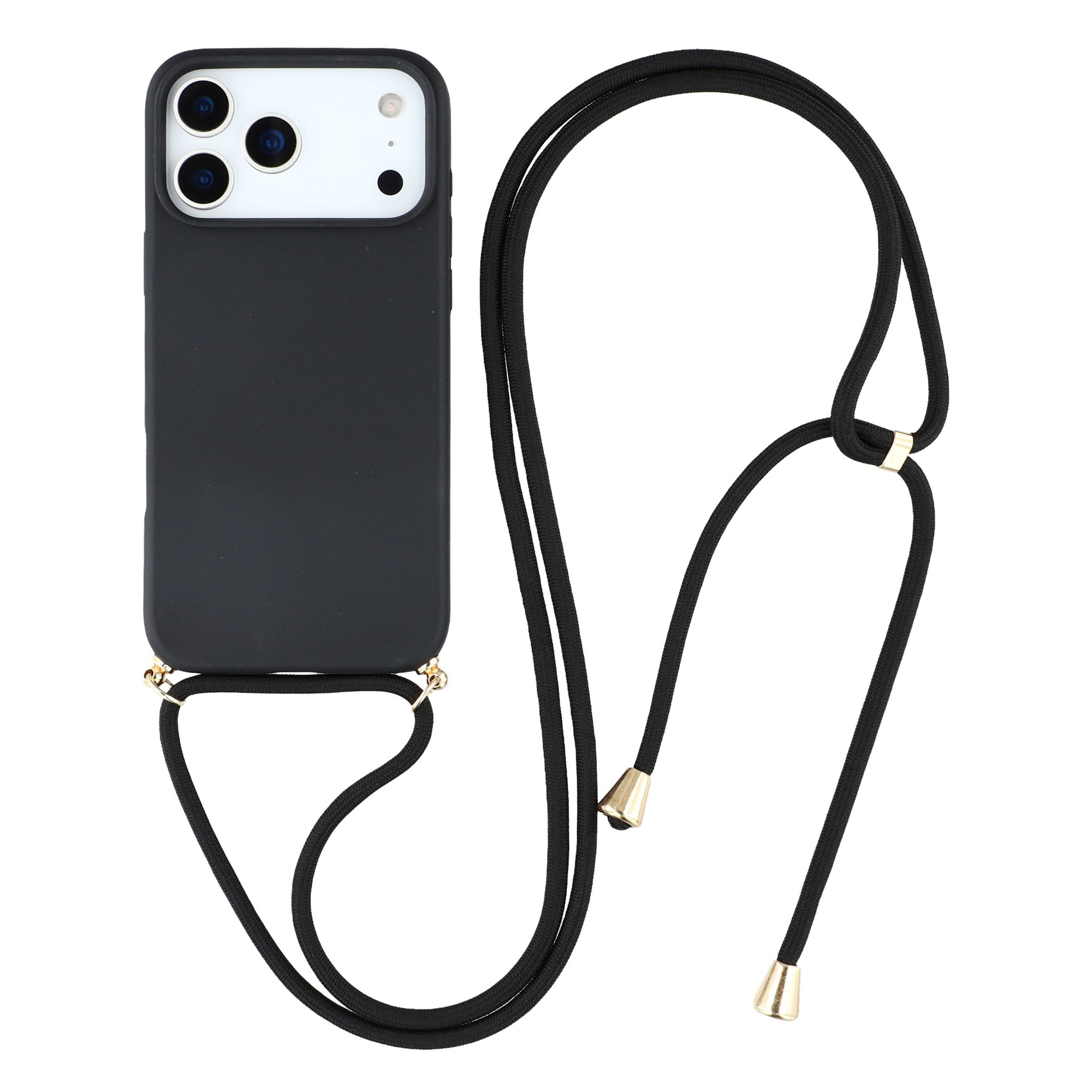 iPhone 17 Pro Max Kuori kaulahihnalla musta