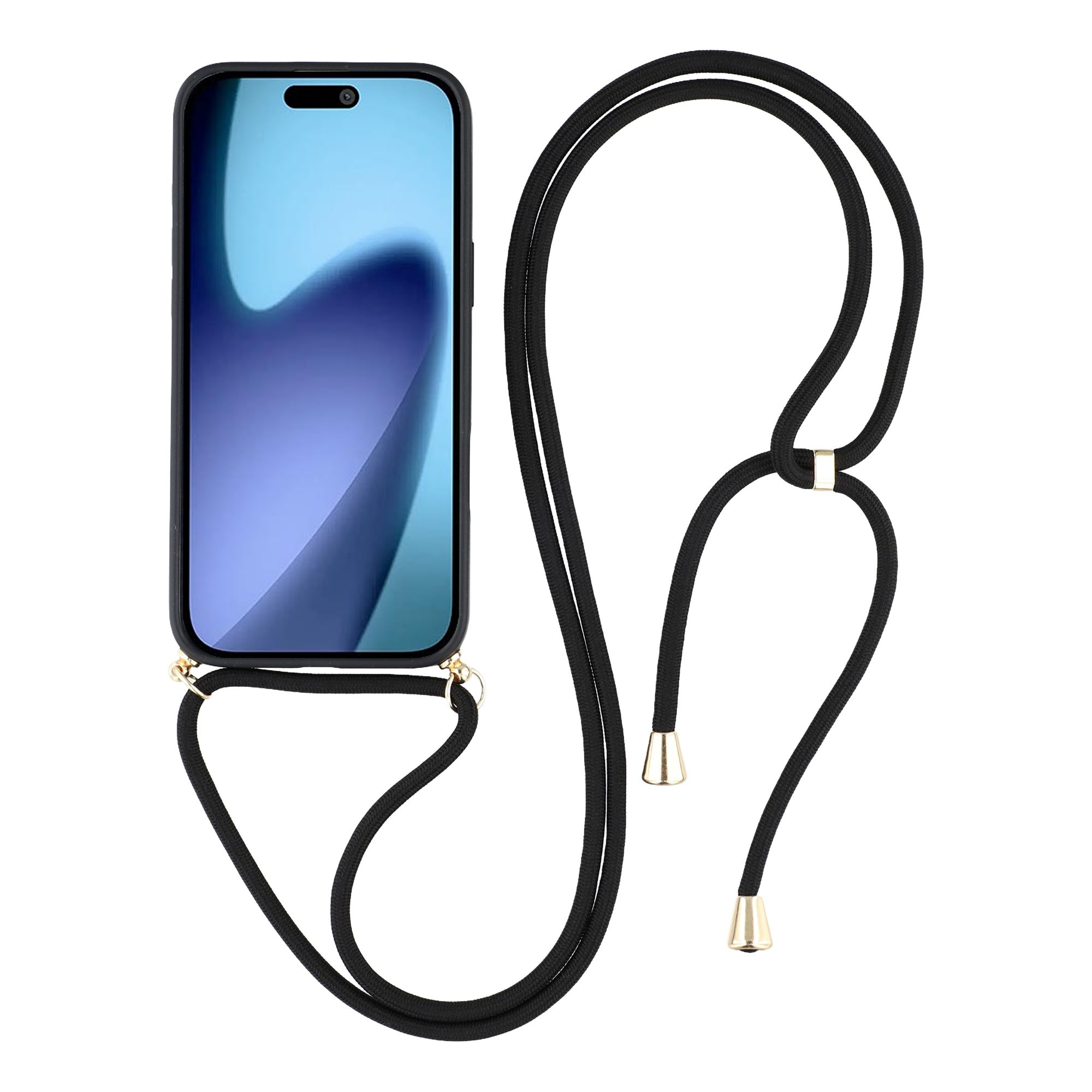 iPhone 17 Pro Max Kuori kaulahihnalla musta