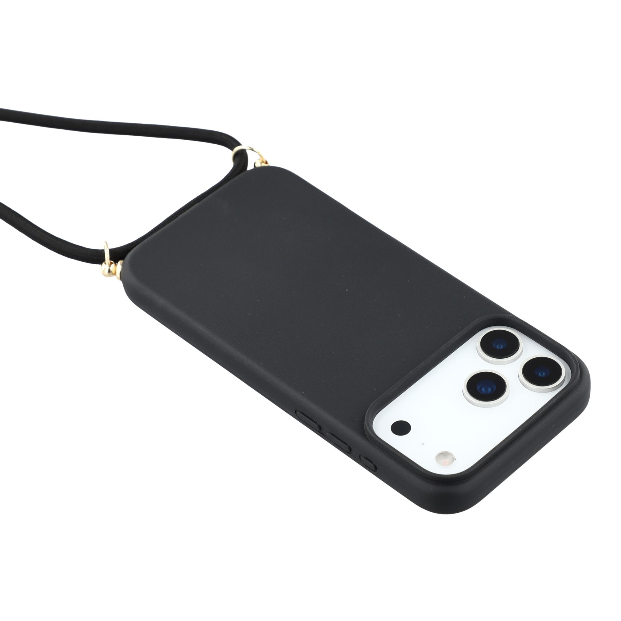 iPhone 17 Pro Max Kuori kaulahihnalla musta