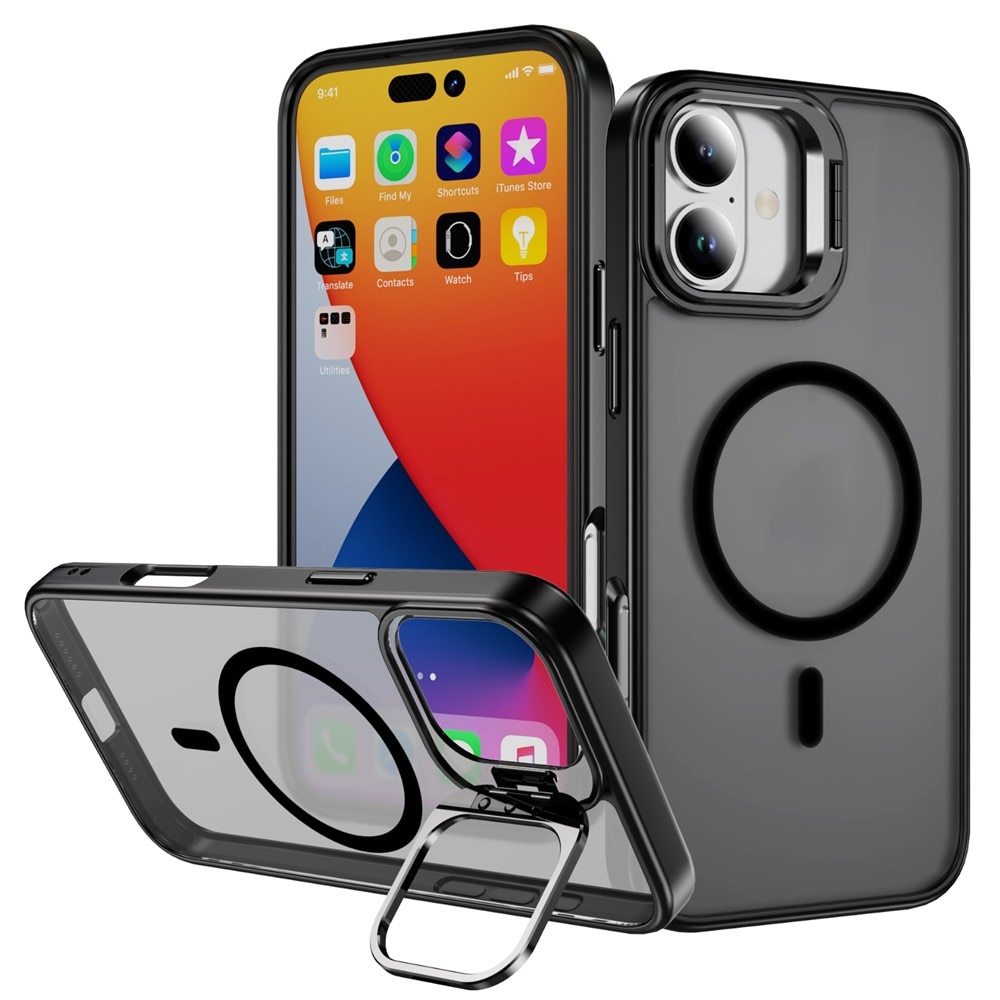 Hybridikuori Kickstand MagSafe iPhone 17 Musta