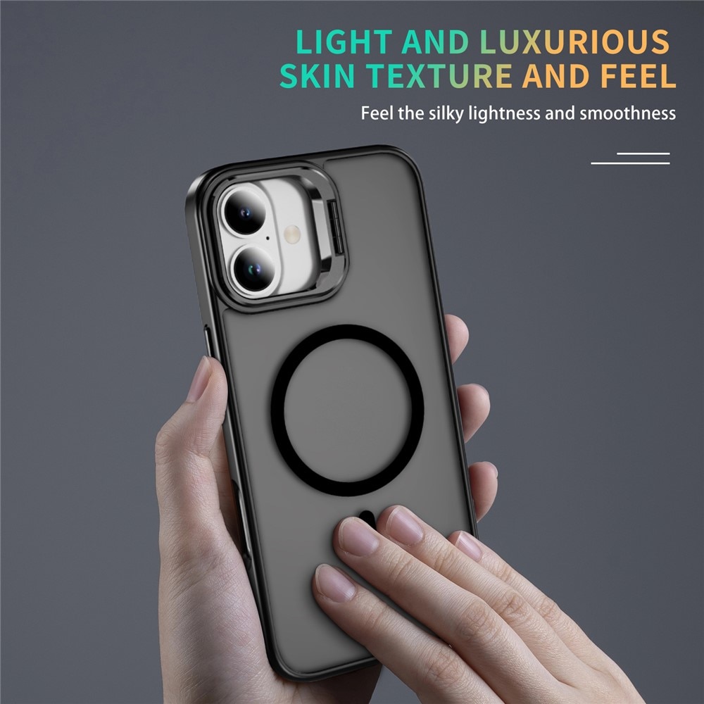 Hybridikuori Kickstand MagSafe iPhone 17 Musta
