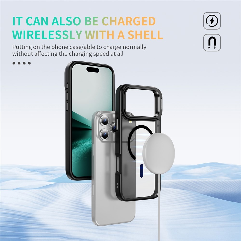 Hybridikuori Kickstand MagSafe iPhone 17 Pro Max Musta