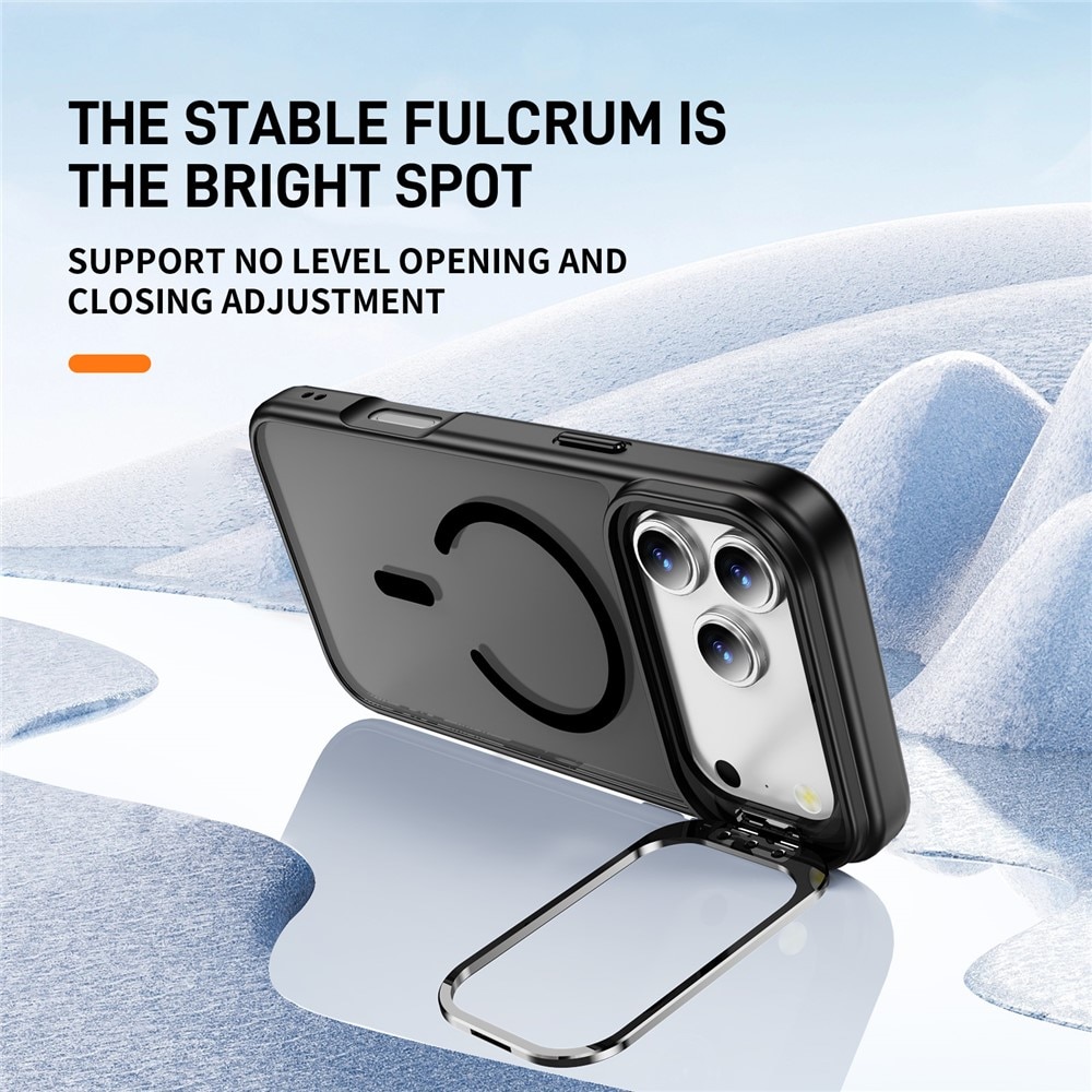 Hybridikuori Kickstand MagSafe iPhone 17 Pro Max Musta