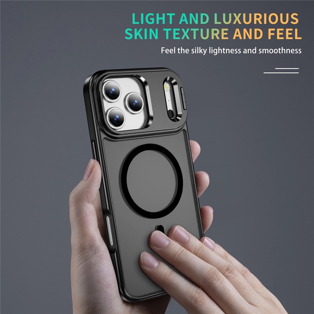 Hybridikuori Kickstand MagSafe iPhone 17 Pro Musta