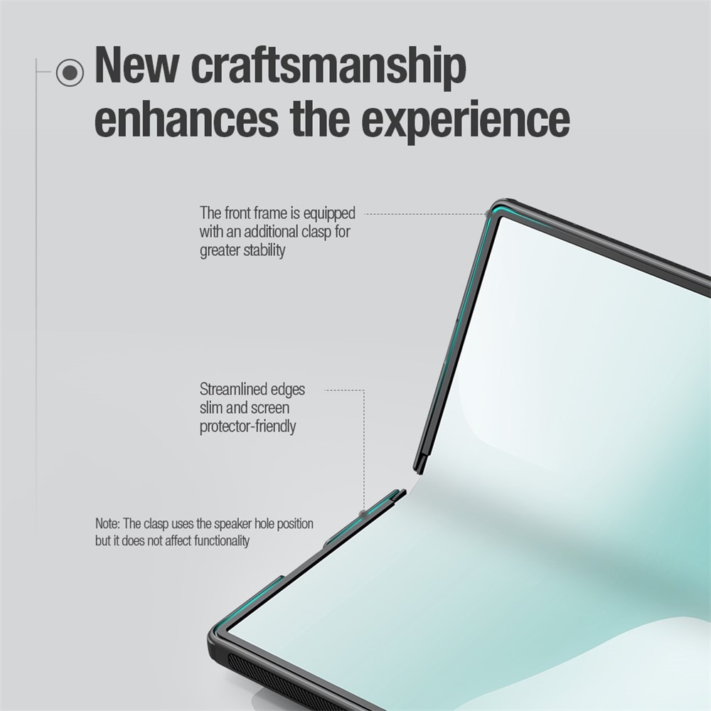 Frosted Shield MagSafe Samsung Galaxy Z Fold 7 musta