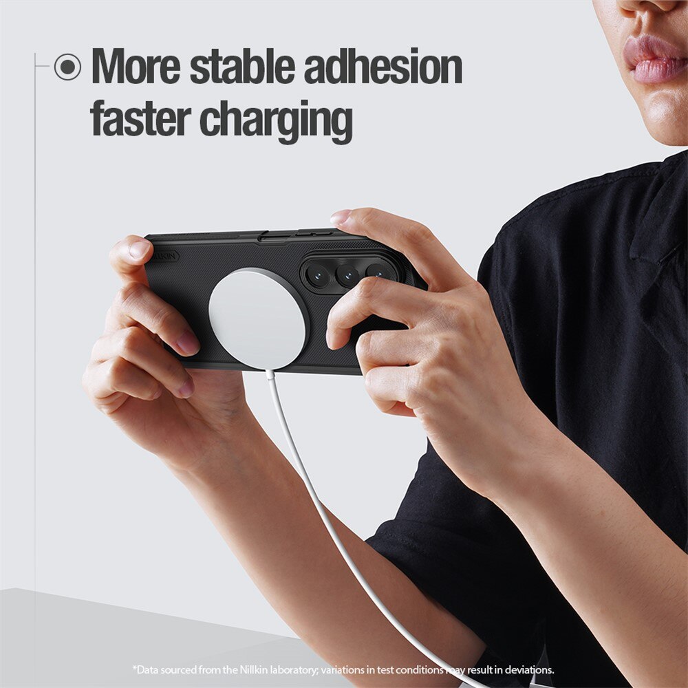 Frosted Shield MagSafe Samsung Galaxy Z Fold 7 musta