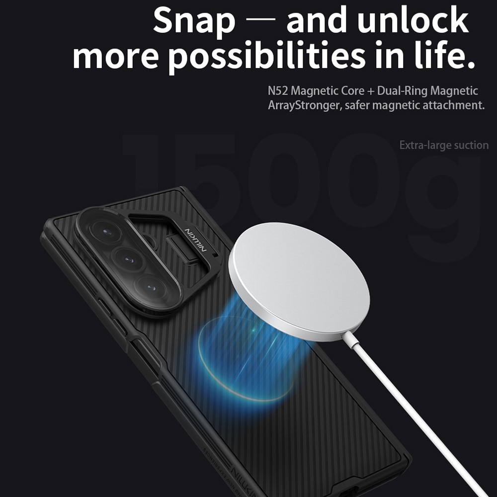 CamShield Prop Magnetic Kuori Samsung Galaxy Z Fold 7 musta