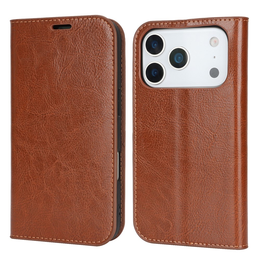 Suojakotelo Aito Nahka iPhone 17 Pro Ruskea