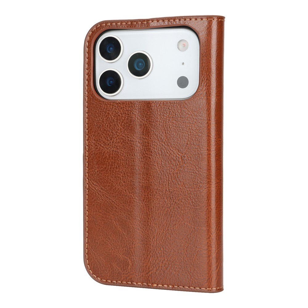 Suojakotelo Aito Nahka iPhone 17 Pro Ruskea
