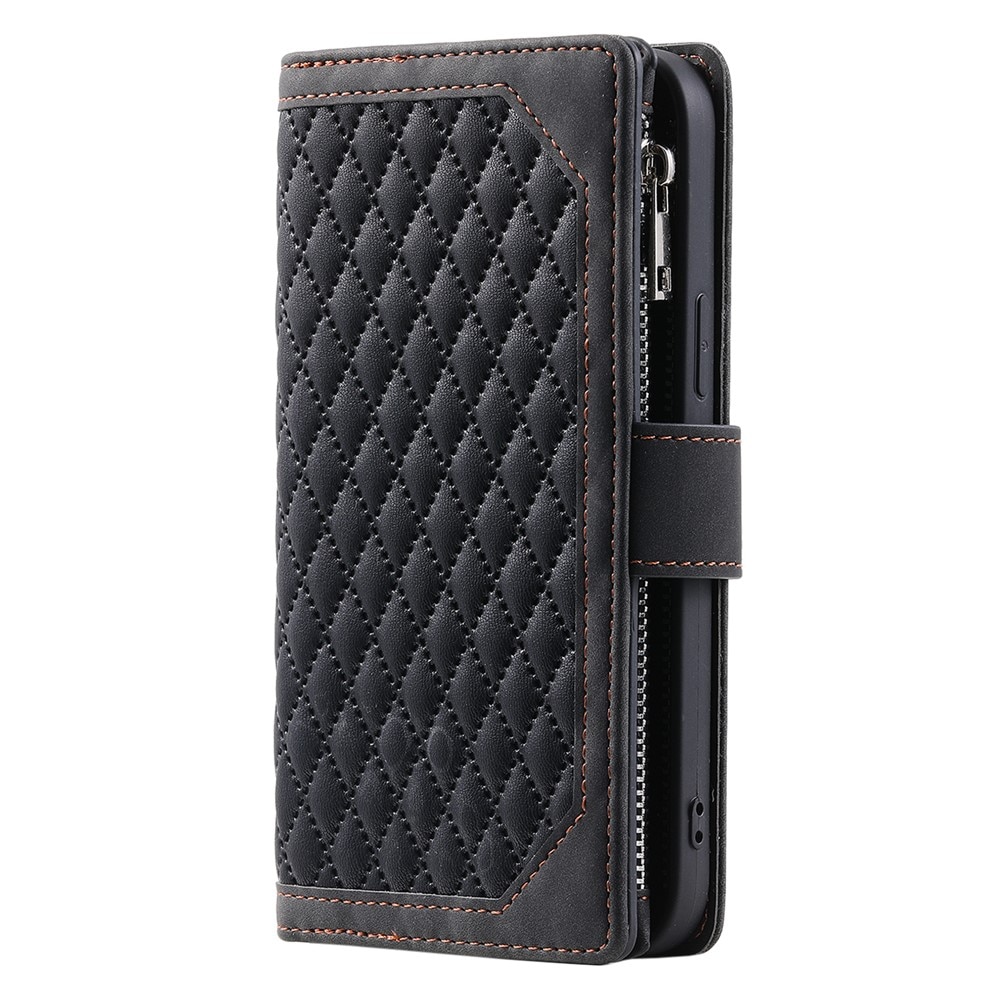 Lompakkolaukku iPhone 17 Quilted Musta