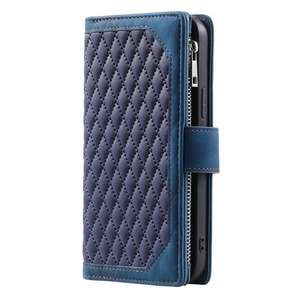 Lompakkolaukku iPhone 17 Quilted Sininen