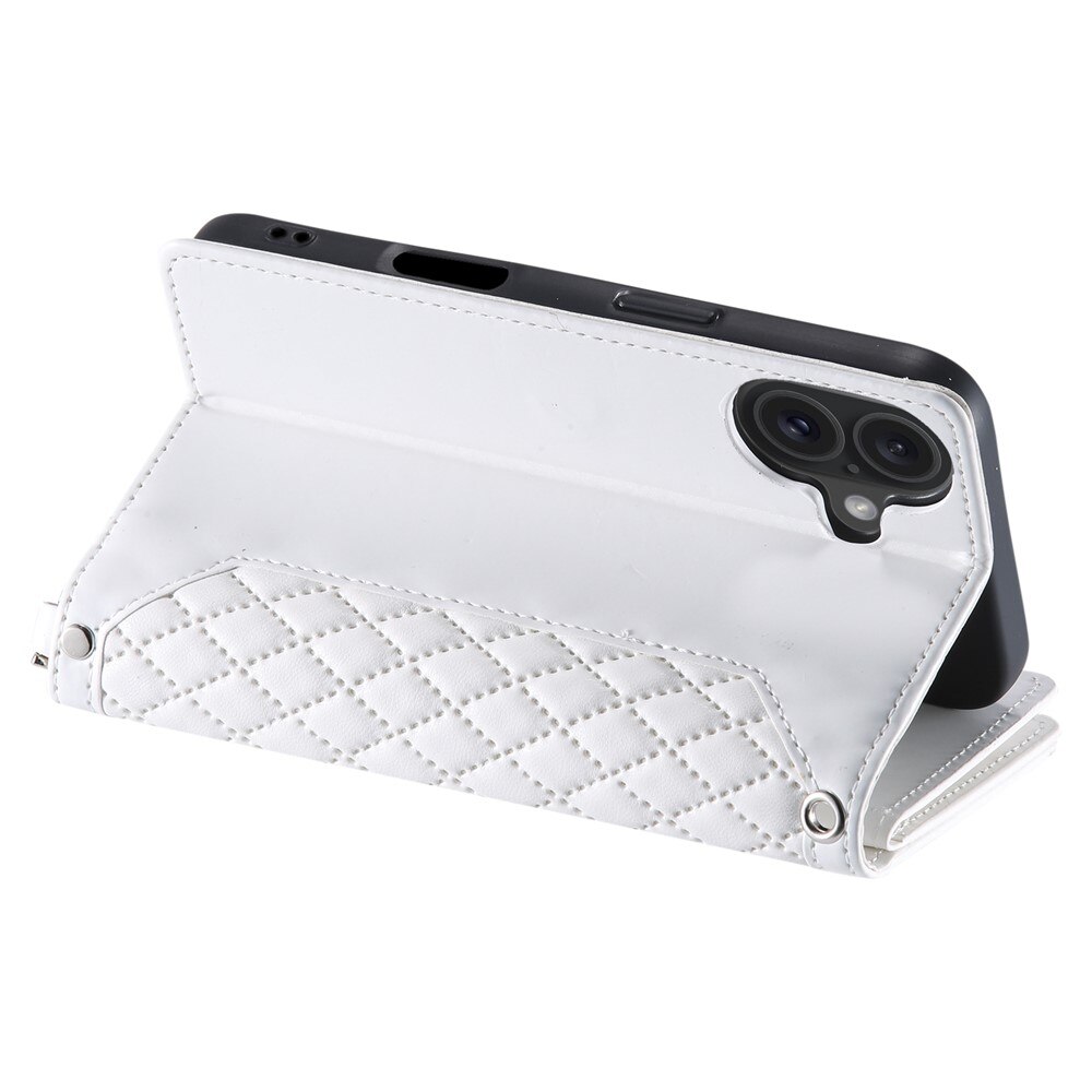 Lompakkolaukku iPhone 17 Quilted Valkoinen