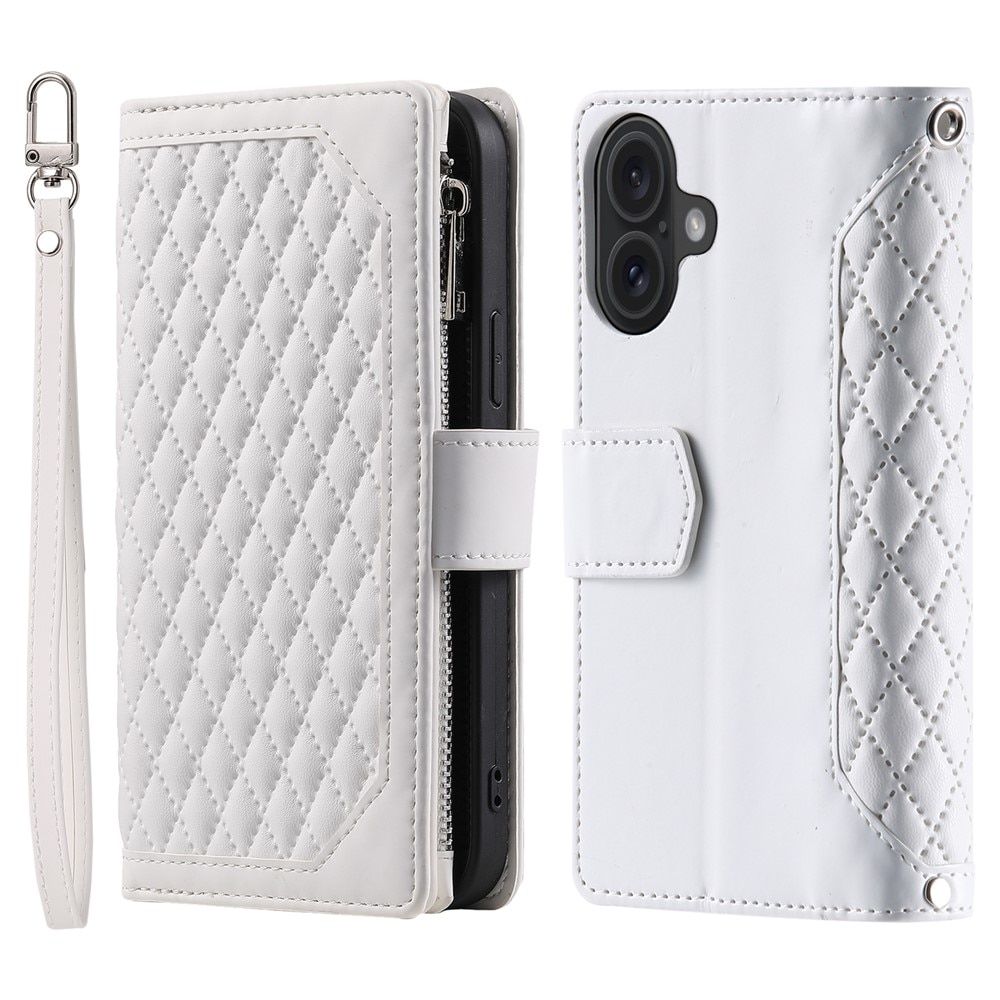 Lompakkolaukku iPhone 17 Quilted Valkoinen