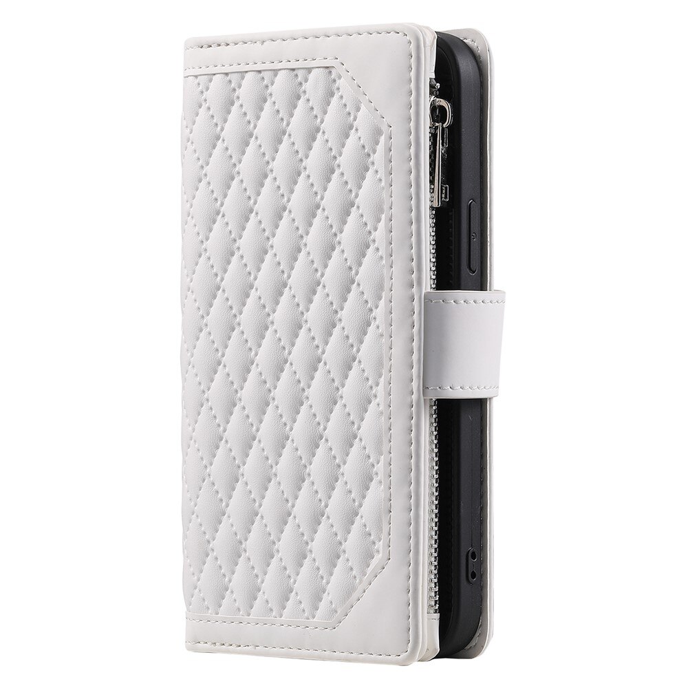 Lompakkolaukku iPhone 17 Quilted Valkoinen