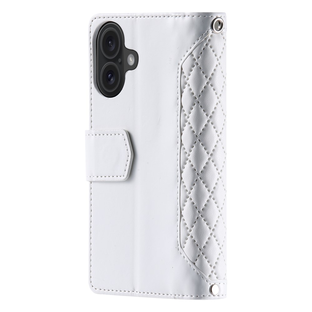 Lompakkolaukku iPhone 17 Quilted Valkoinen
