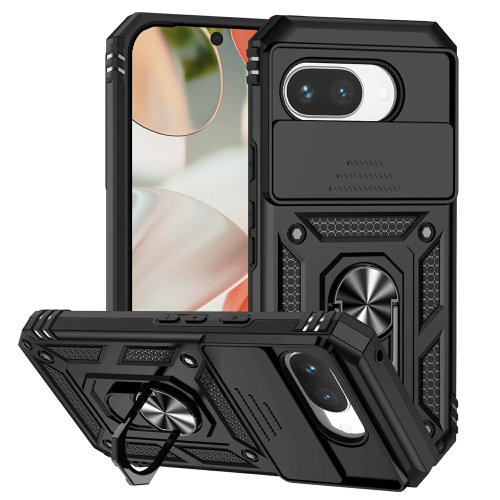 Hybridikuori Ring + Kamerasuojalla Google Pixel 9a Musta