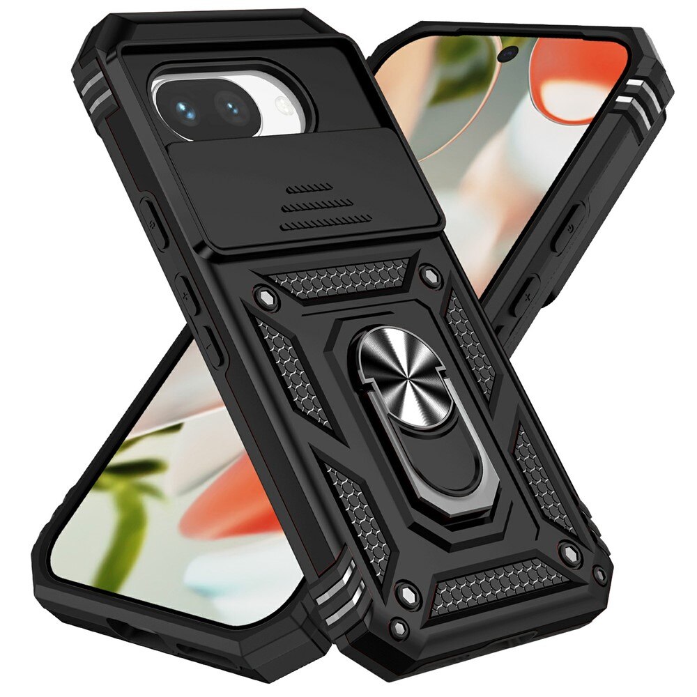 Hybridikuori Ring + Kamerasuojalla Google Pixel 9a Musta