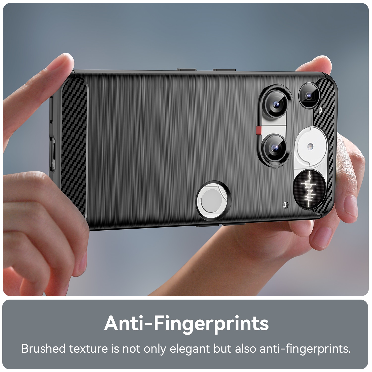 Nothing Phone 3 Kuori TPU Brushed Musta