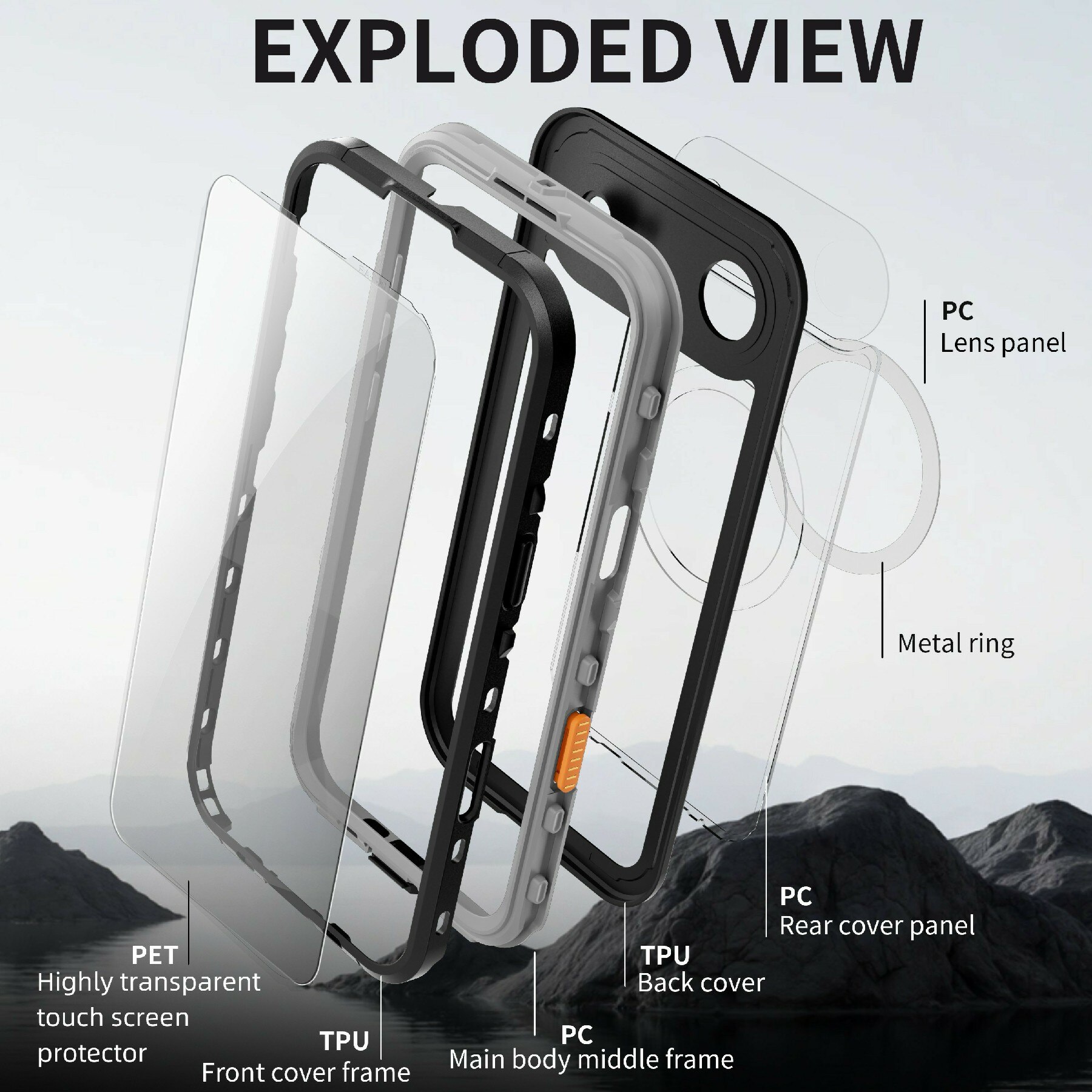Vesitiivis Kuori iPhone 17 Air kirkas