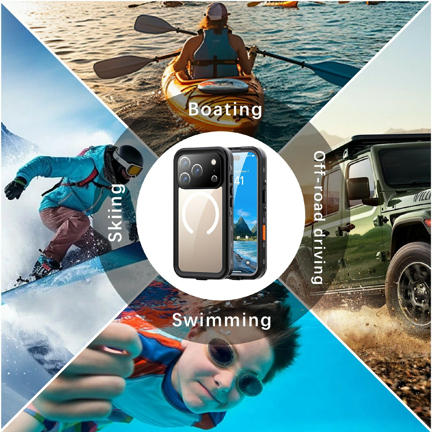 Vesitiivis Kuori iPhone 17 Pro kirkas