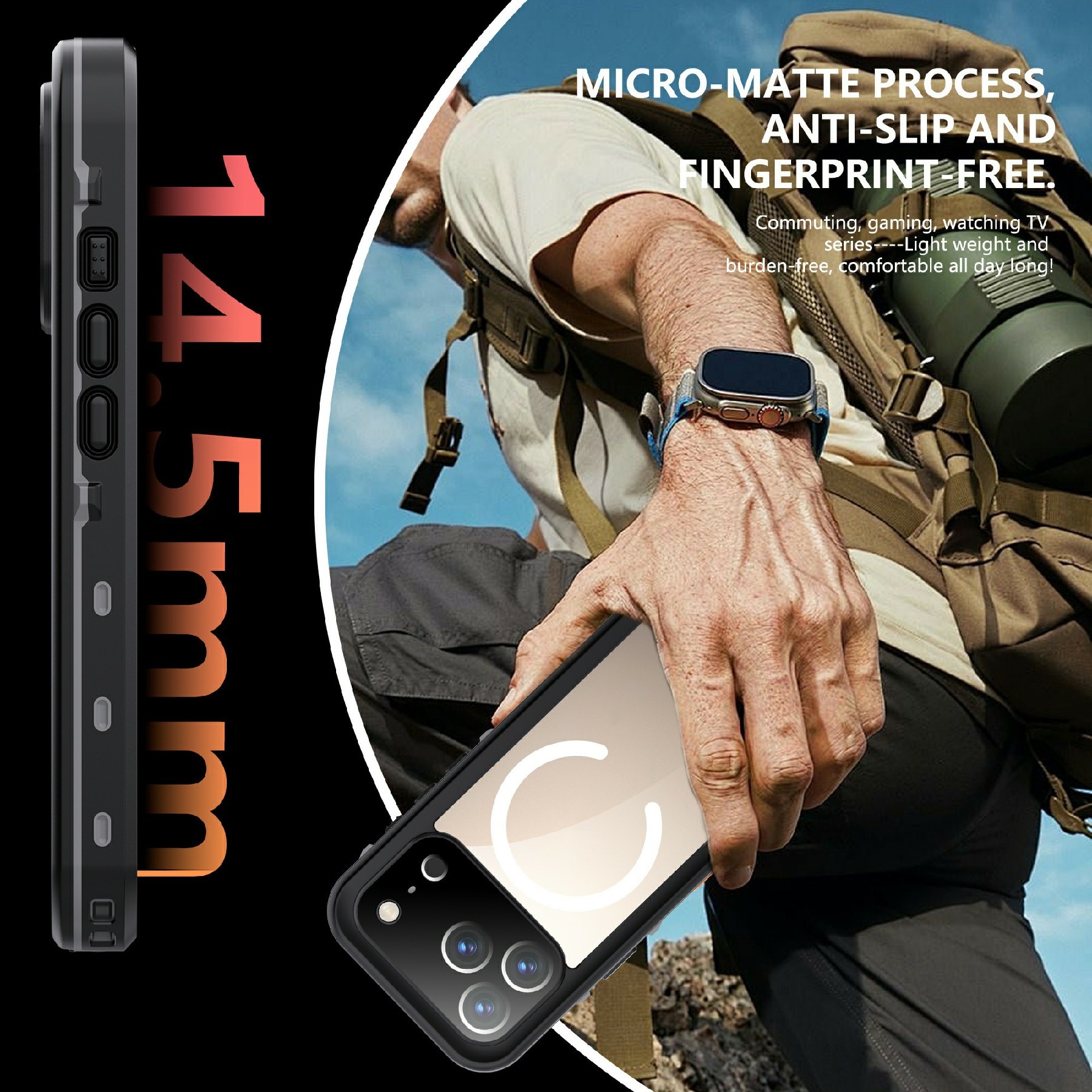 Vesitiivis Kuori iPhone 17 Pro kirkas