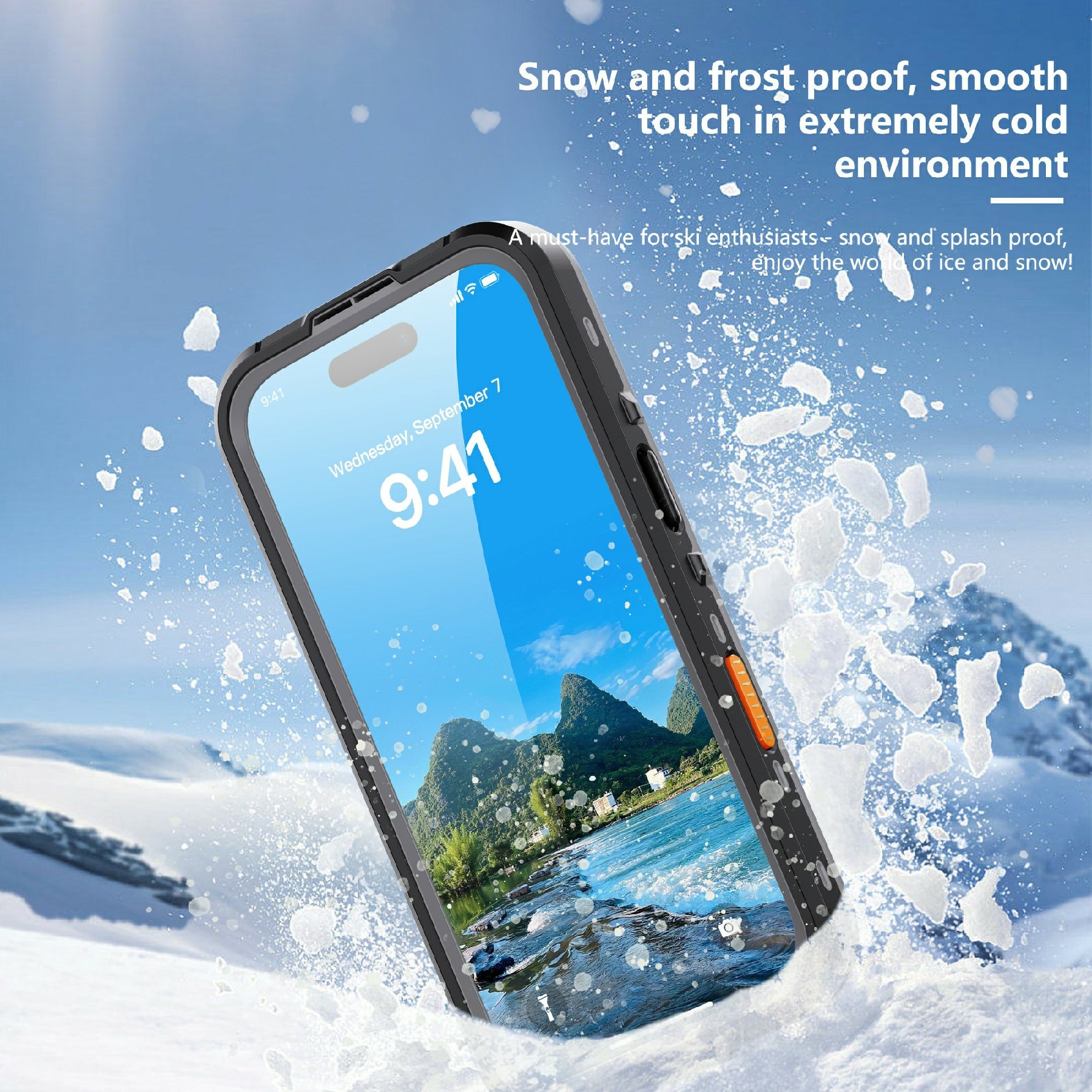 Vesitiivis Kuori iPhone 17 Pro kirkas