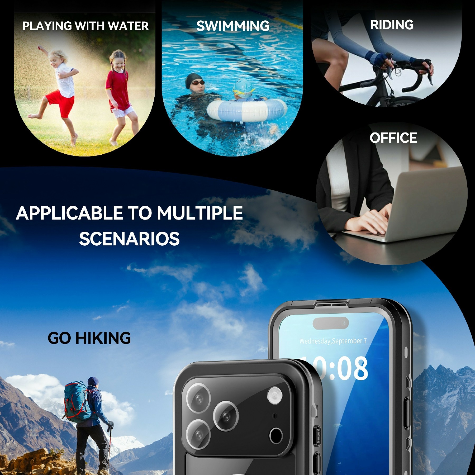 Vesitiivis Kuori iPhone 17 Pro Max kirkas