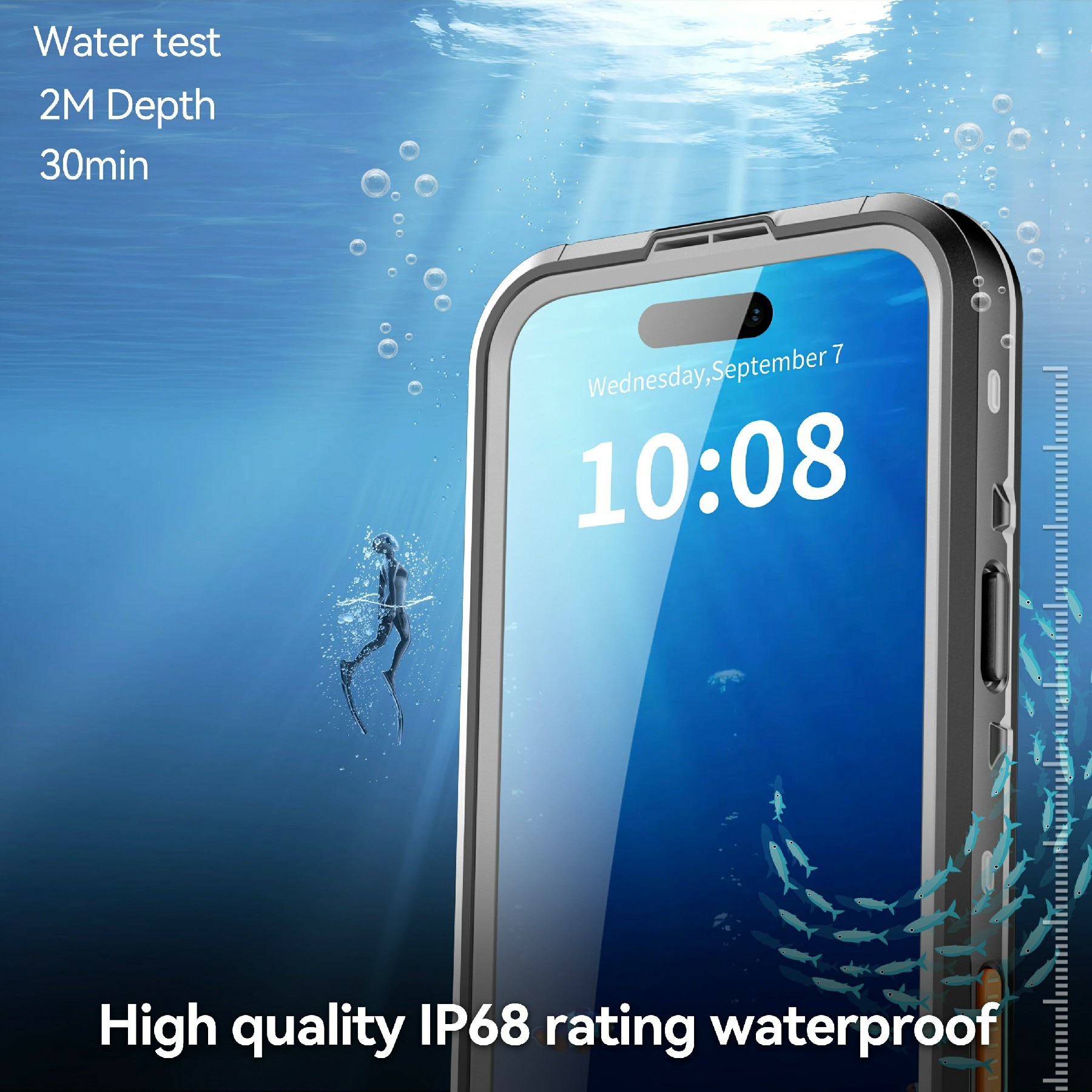 Vesitiivis Kuori iPhone 17 Pro Max kirkas