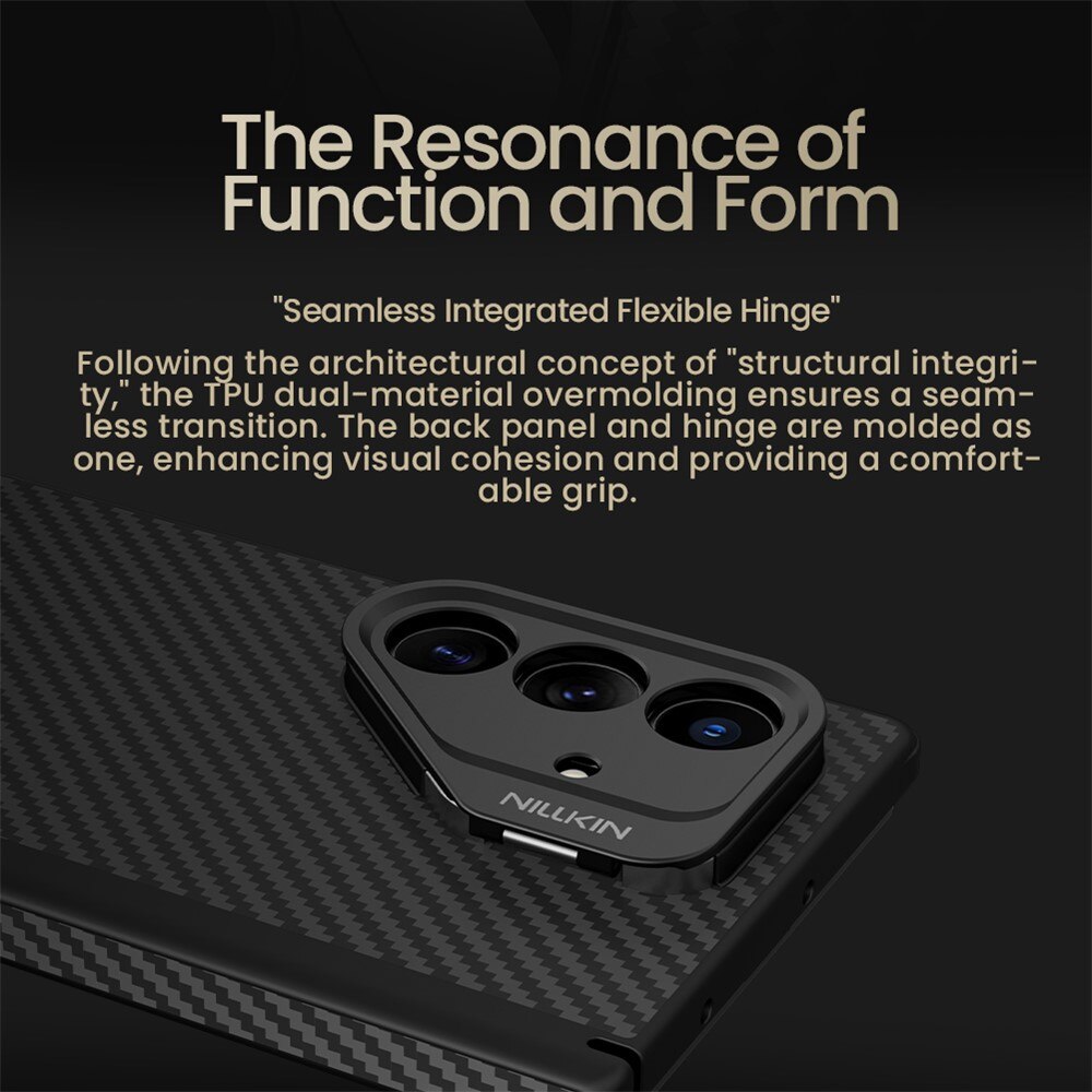 Aramid LensWing MagSafe Kuori Samsung Galaxy Z Fold 7 musta