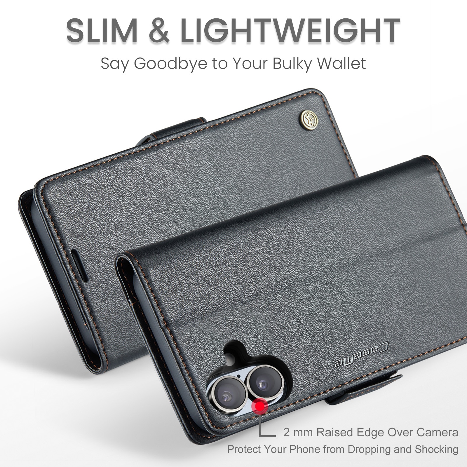RFID Slim Lompakkokotelo iPhone 17 Musta