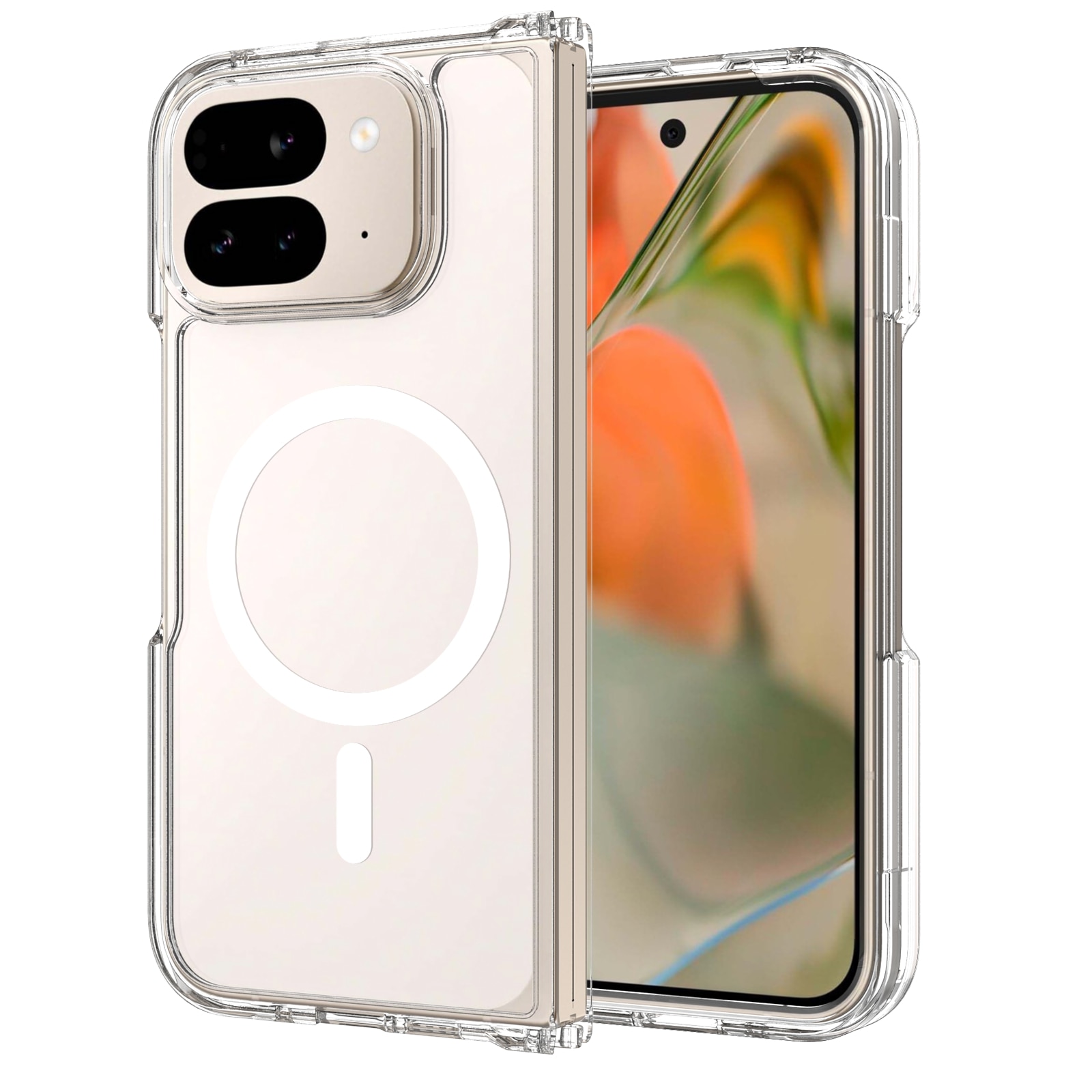 Hybridikuori MagSafe Google Pixel 10 Pro Fold Kirkas