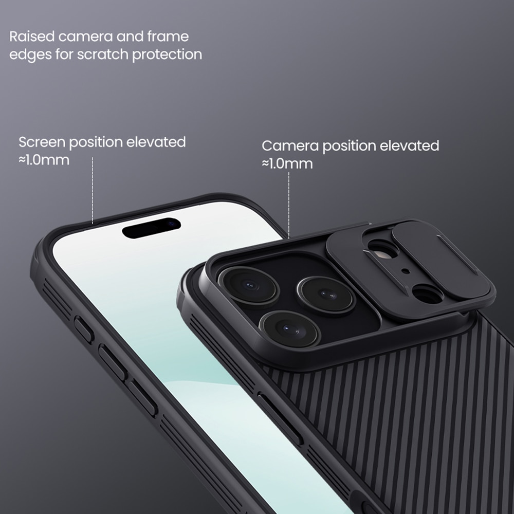 CamShield Kuori iPhone 17 Pro Musta