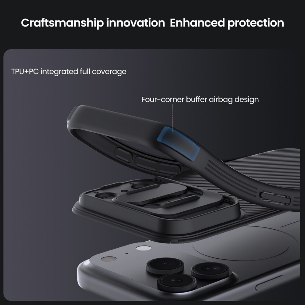 CamShield Kuori iPhone 17 Pro Harmaa