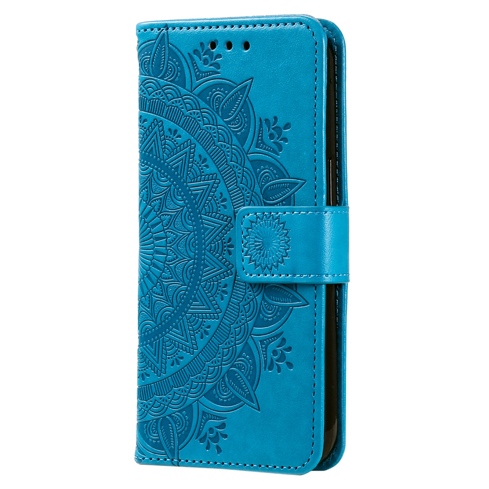 Nahkakotelo Mandala Xiaomi Redmi 15C Sininen