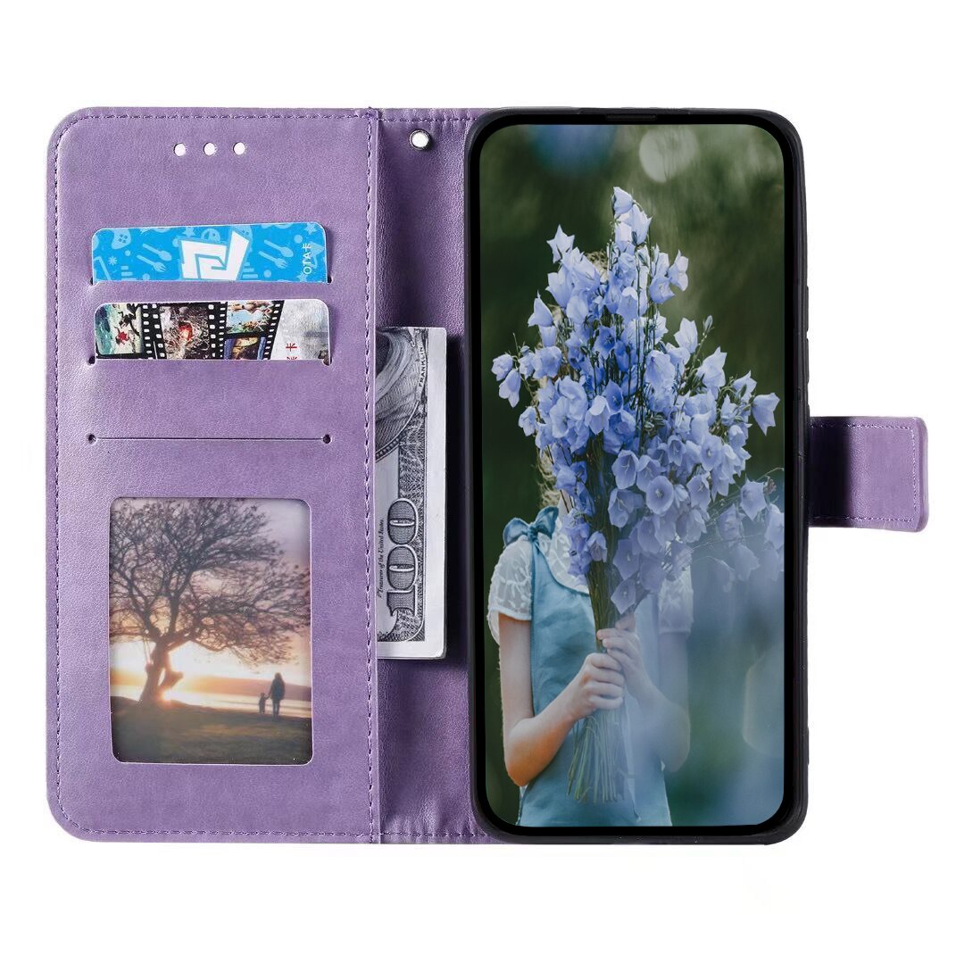 Nahkakotelo Mandala Xiaomi Redmi 15C Liila