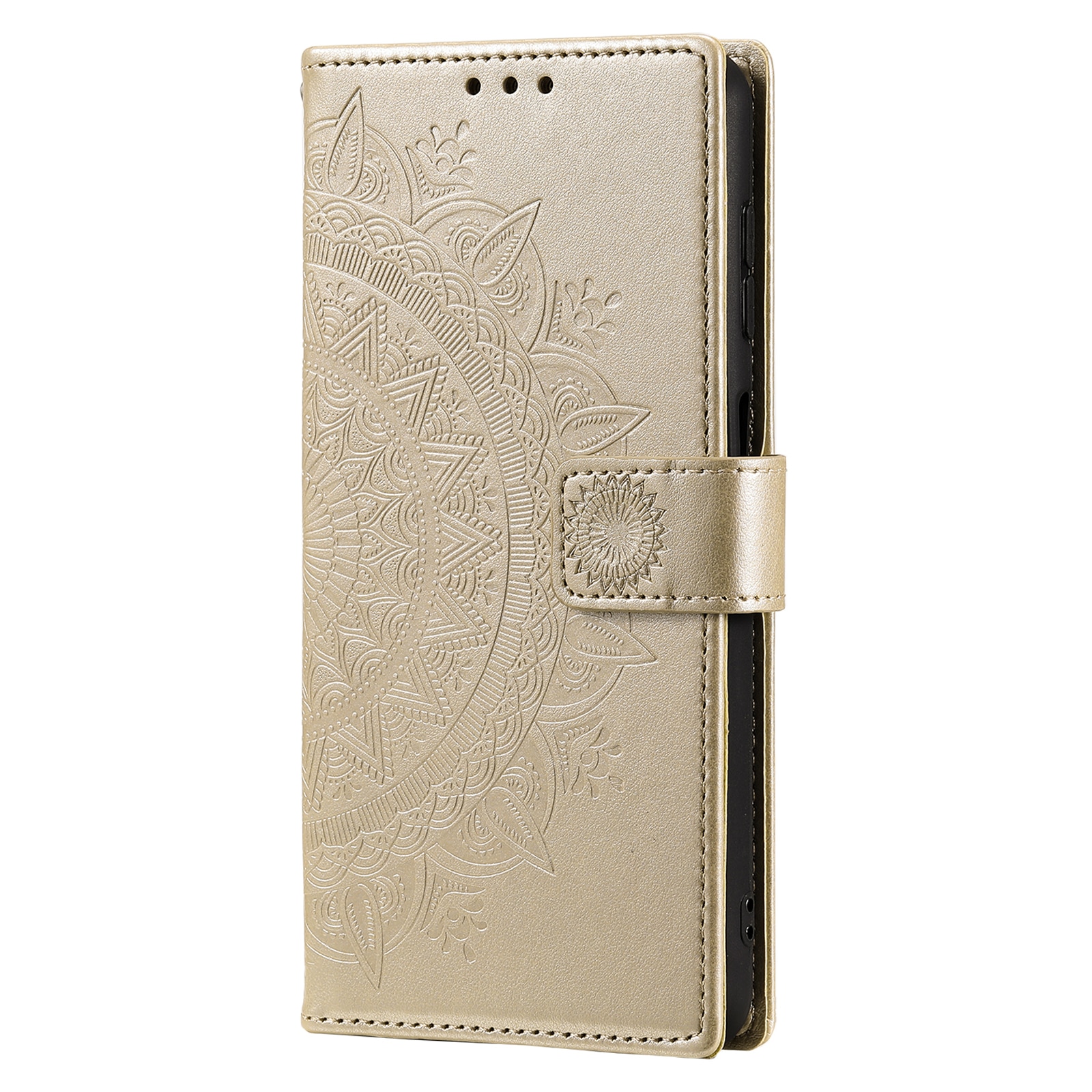 Nahkakotelo Mandala Xiaomi Redmi 15C Kulta