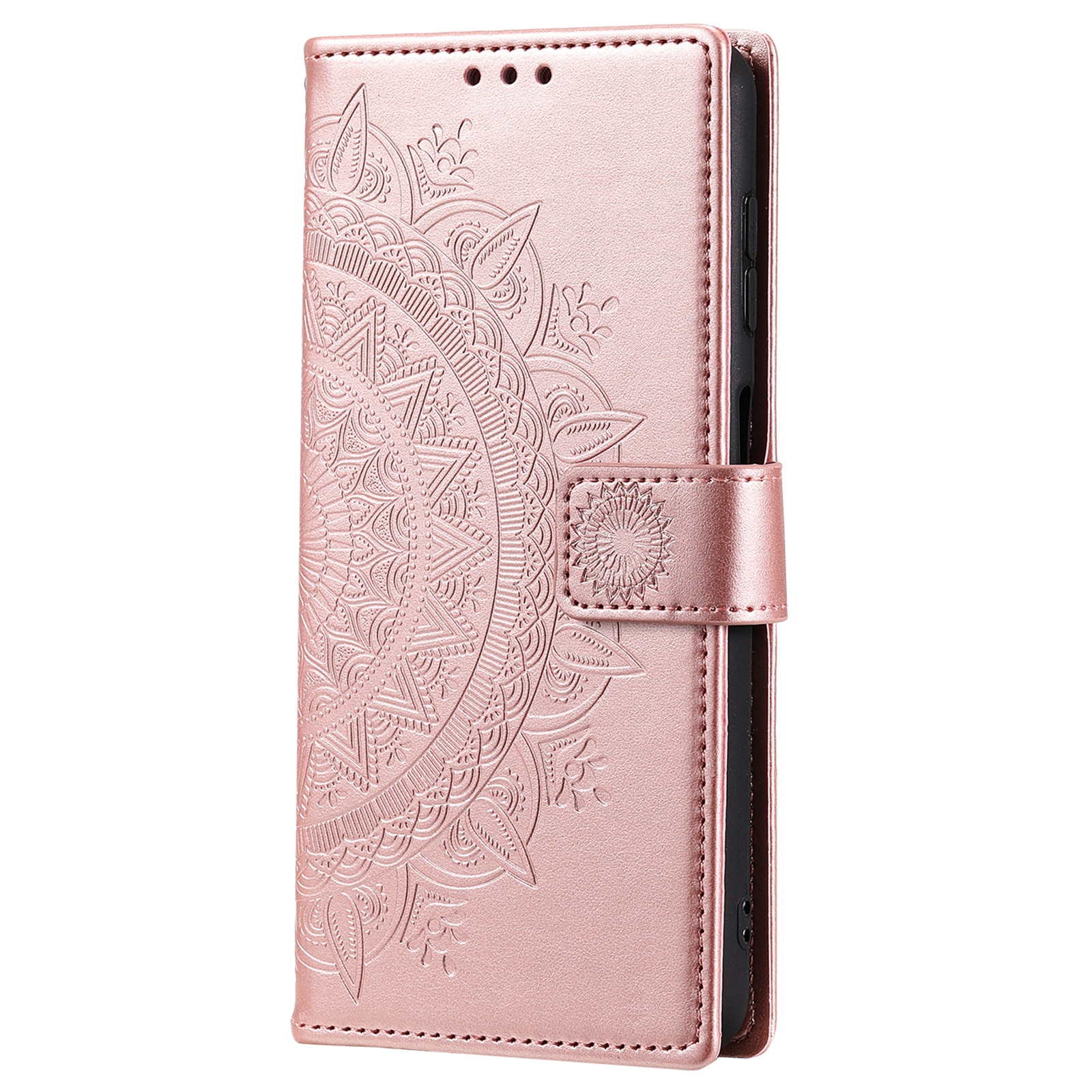 Nahkakotelo Mandala Xiaomi Redmi 15C Ruusukulta