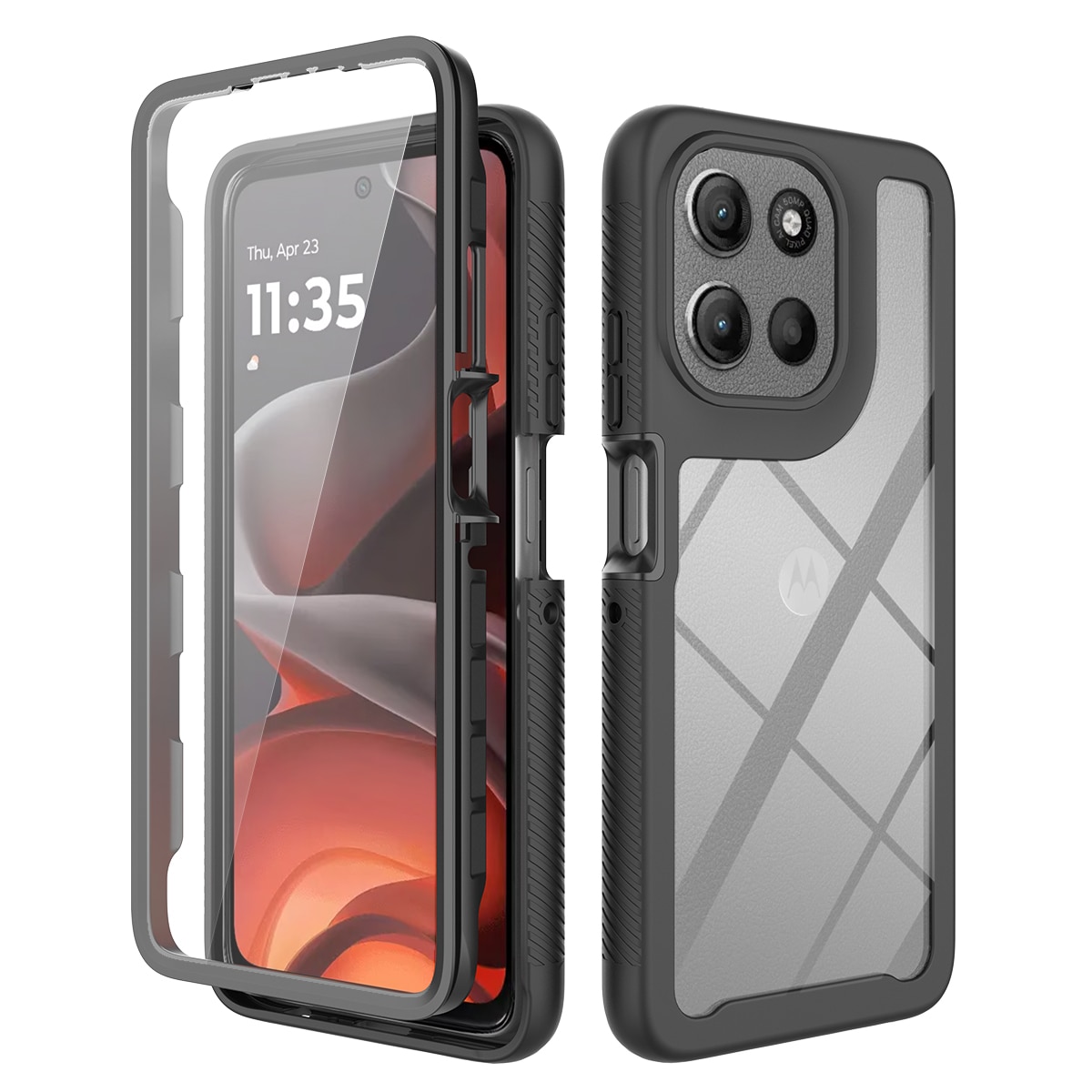 Full Protection Case Motorola Moto G86 Musta