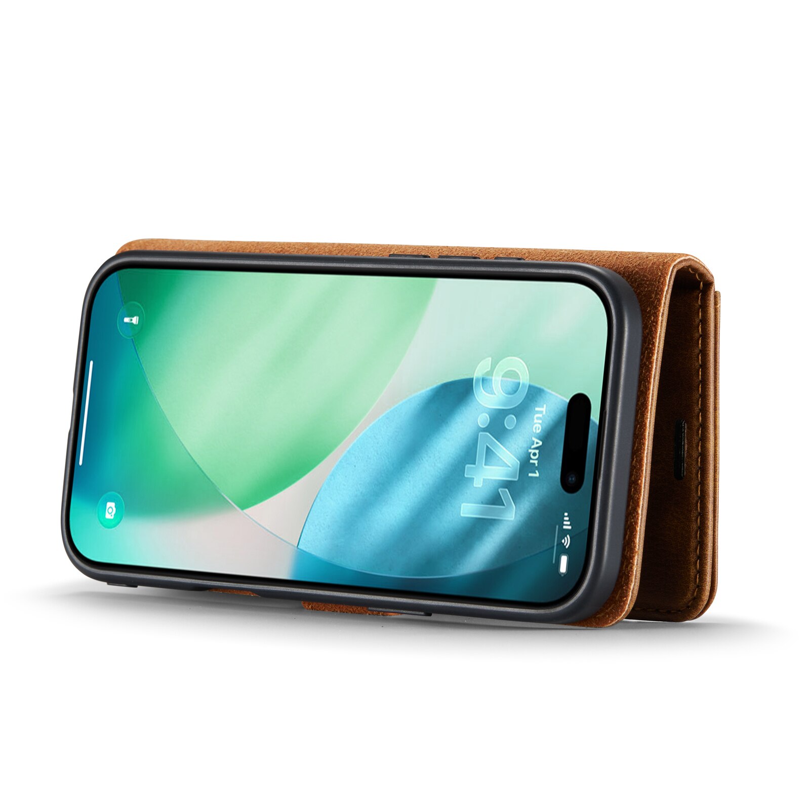 Magnet Wallet iPhone 17 Air Cognac