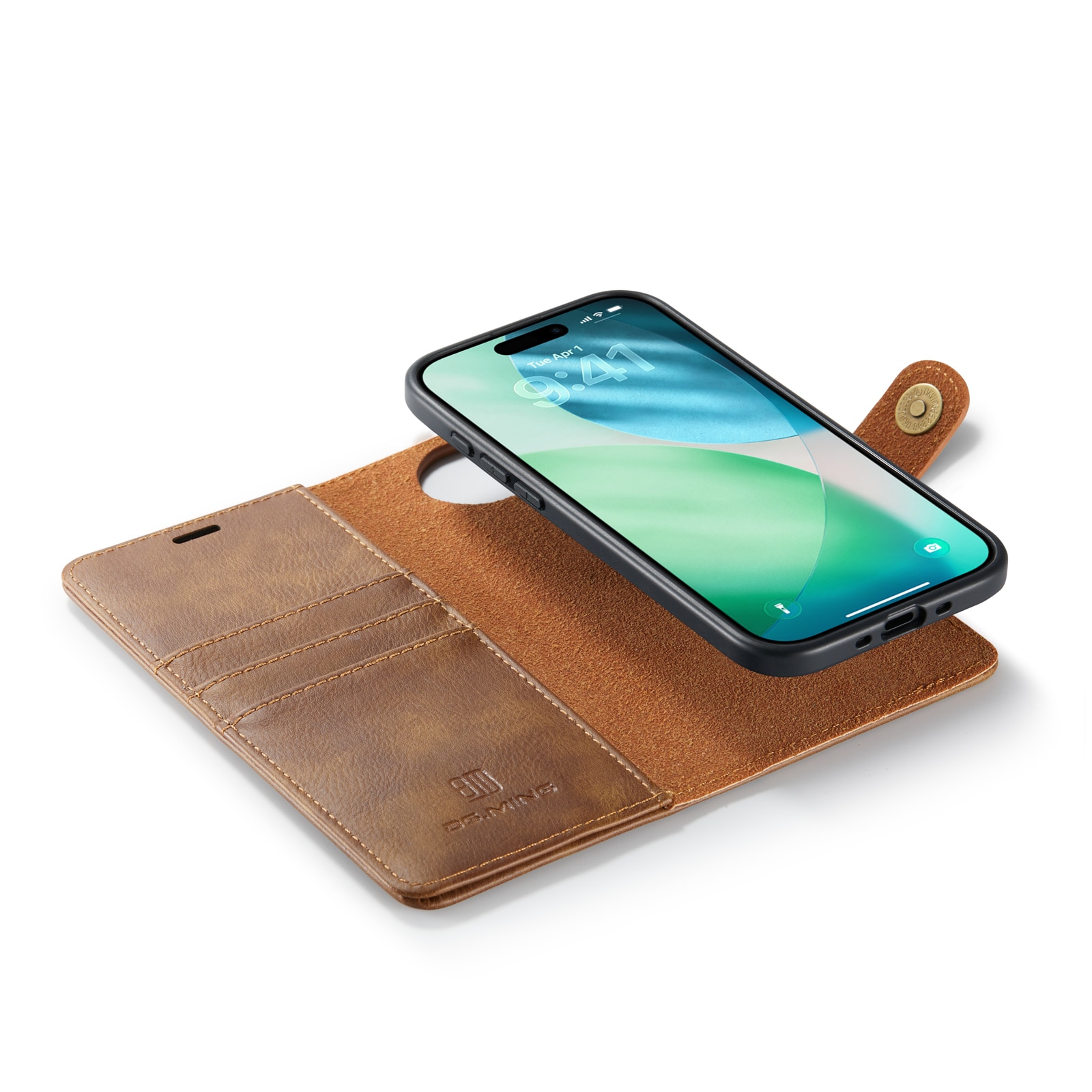 Magnet Wallet iPhone 17 Air Cognac