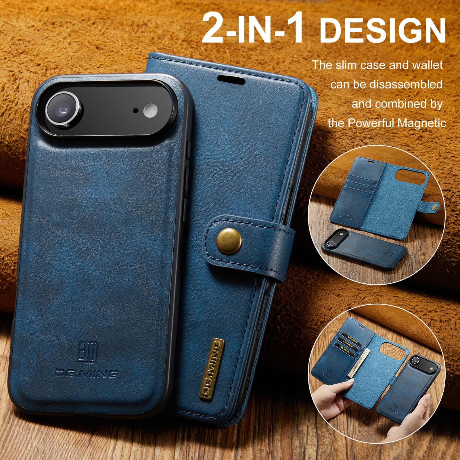 Magnet Wallet iPhone 17 Air Blue