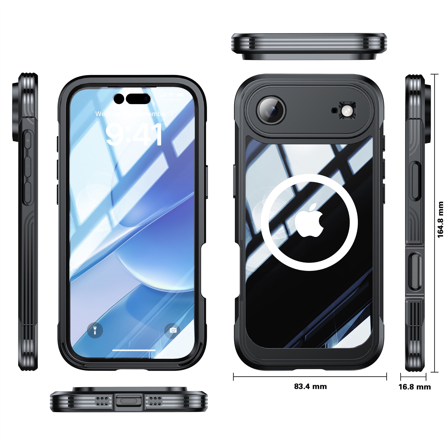Premium Full Protection Case iPhone 17 Air Black