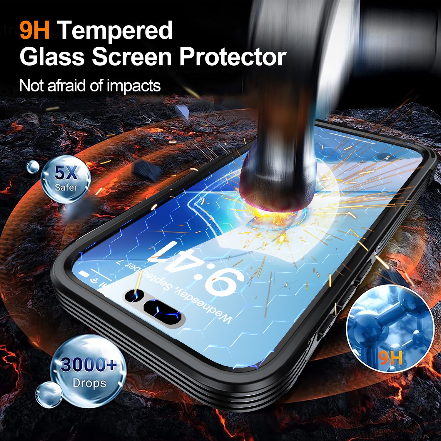 Premium Full Protection Case iPhone 17 Pro Max Black