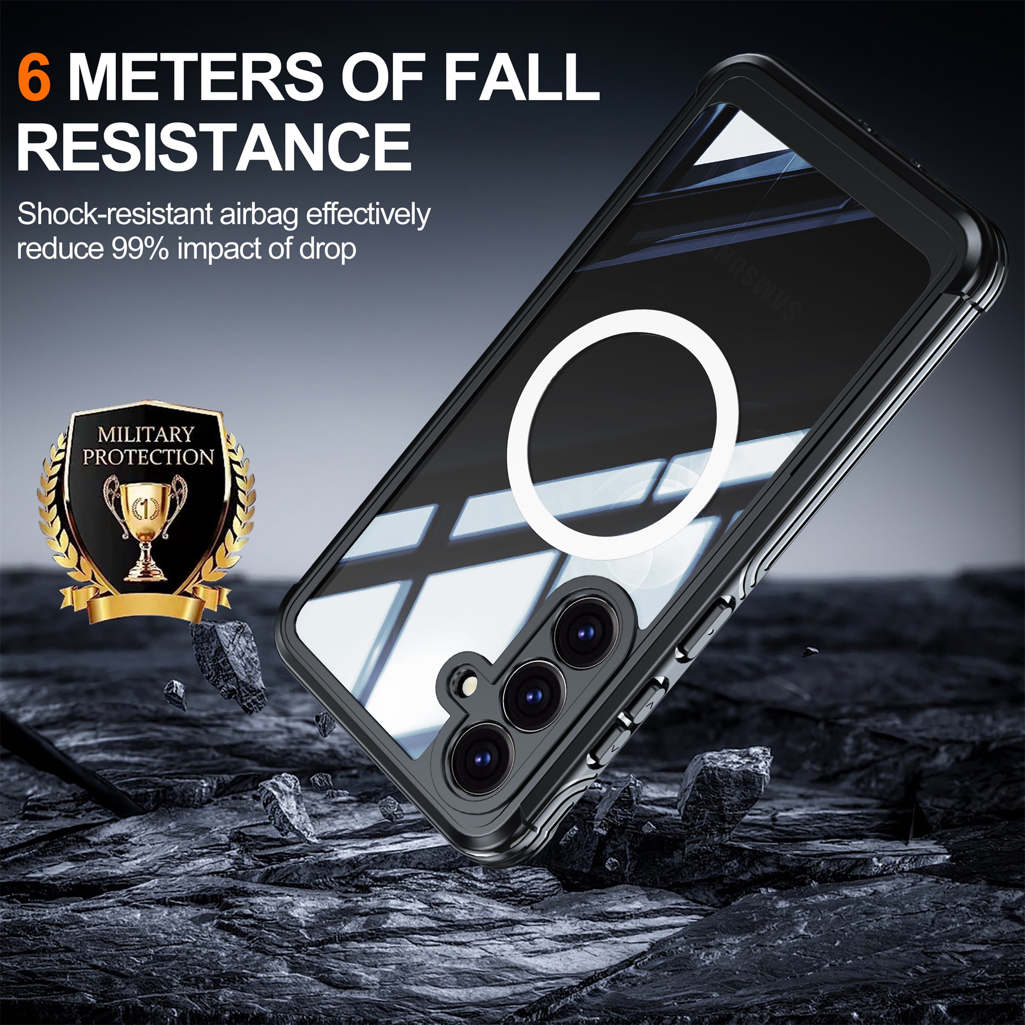 Premium Full Protection Case Samsung Galaxy S25 FE Black
