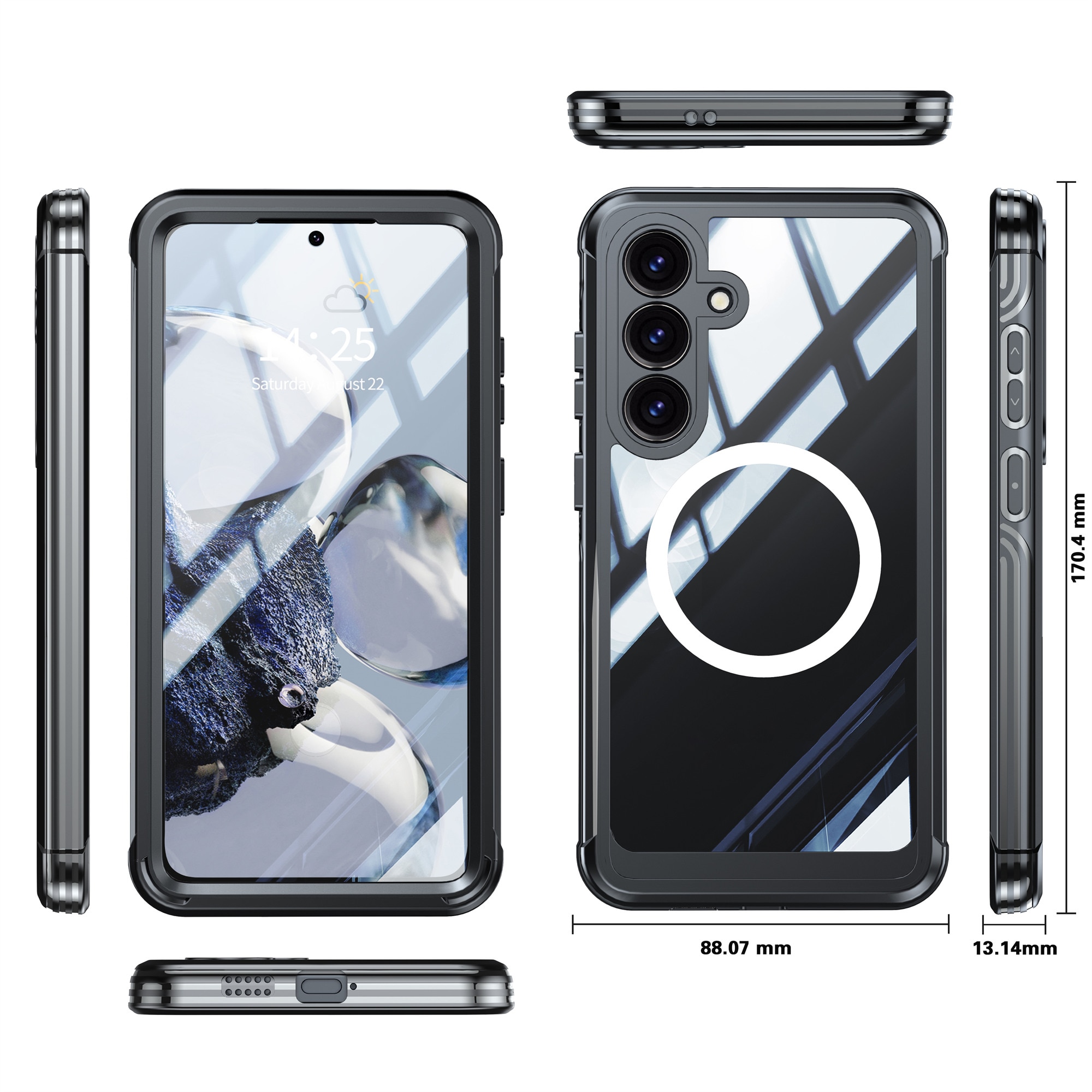 Premium Full Protection Case Samsung Galaxy S25 FE Black