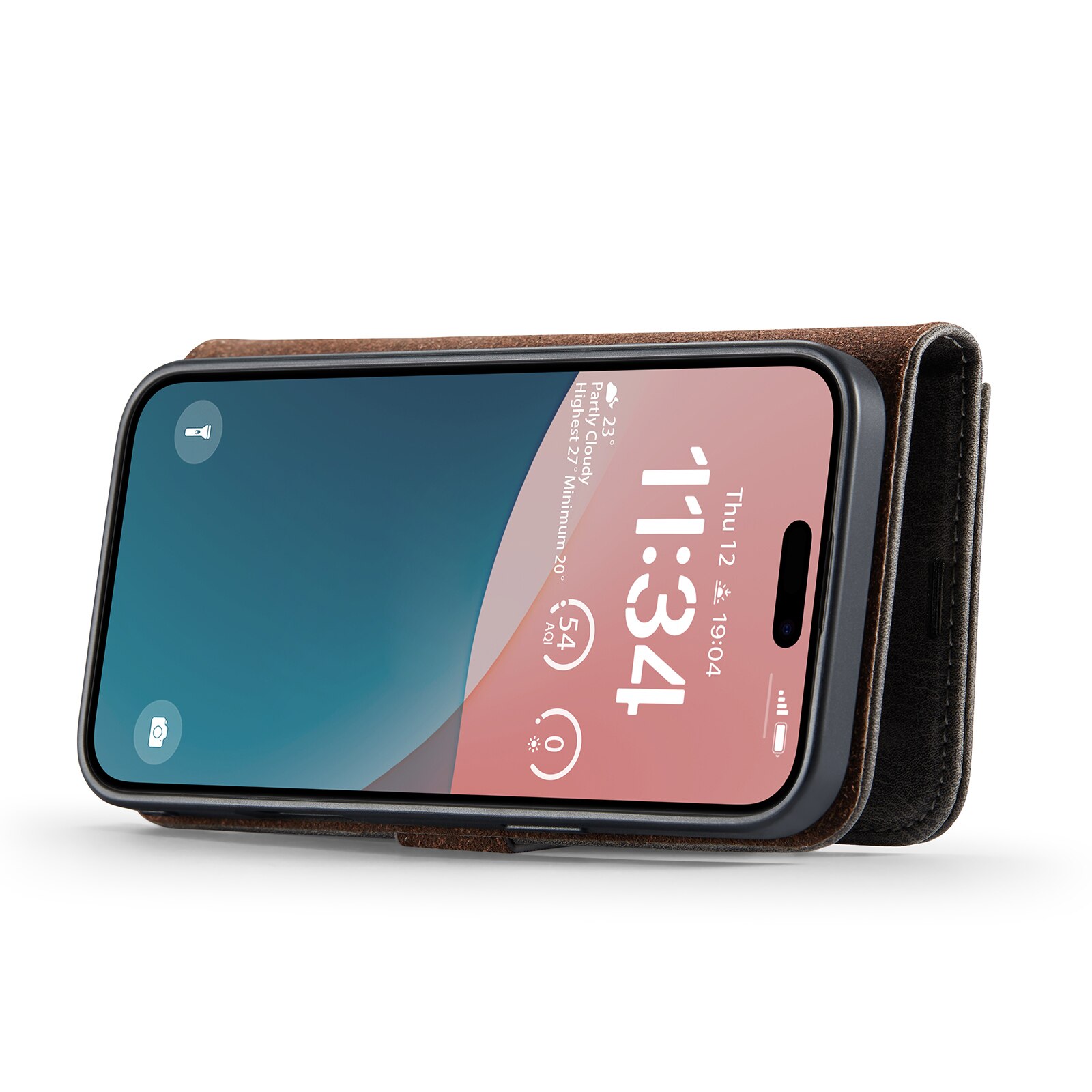 Magnet Wallet iPhone 17 Brown