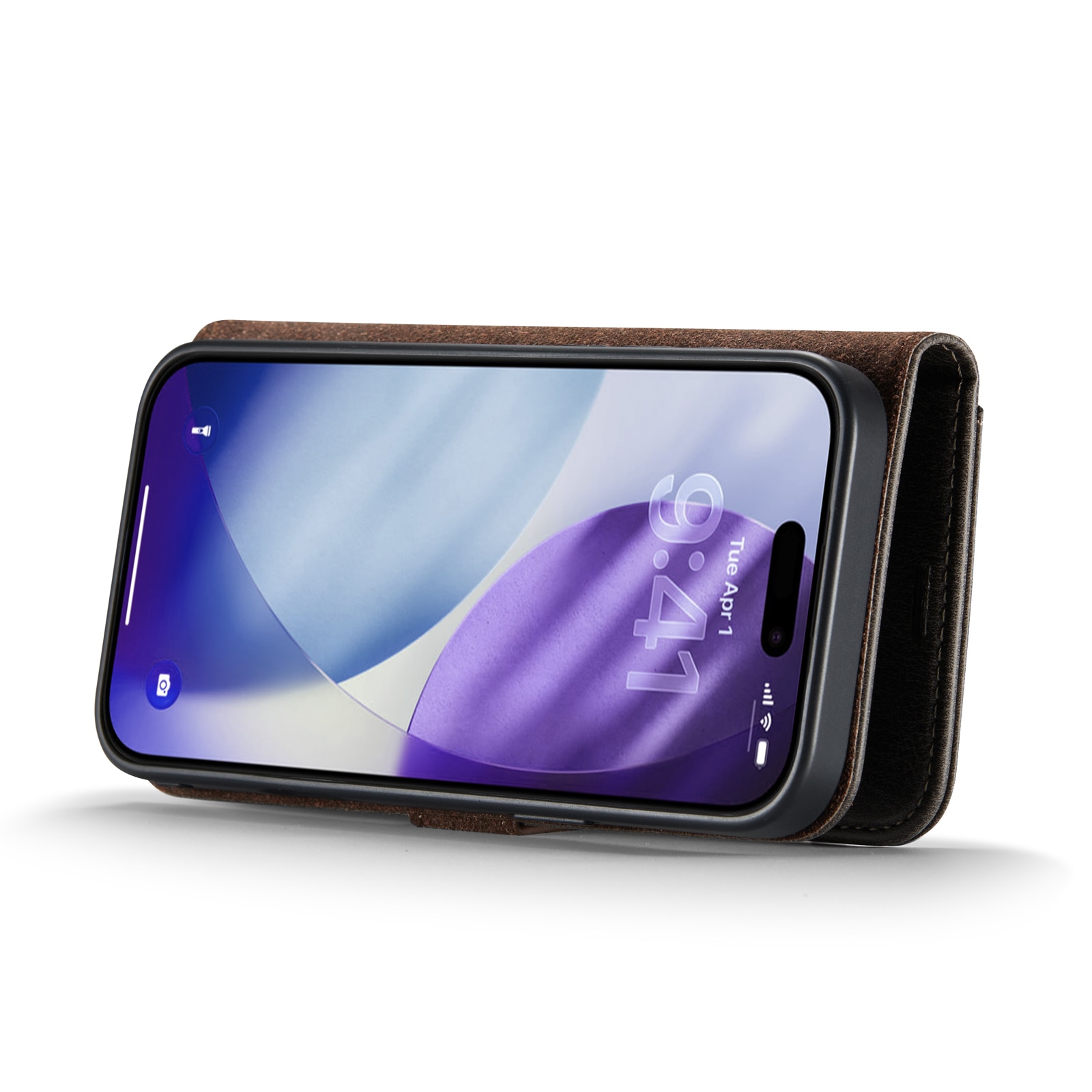 Magnet Wallet iPhone 17 Pro Brown